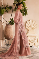 3-PC Unstitched Chiffon Embroidered Miraal by Emaan Adeel | AMALYA